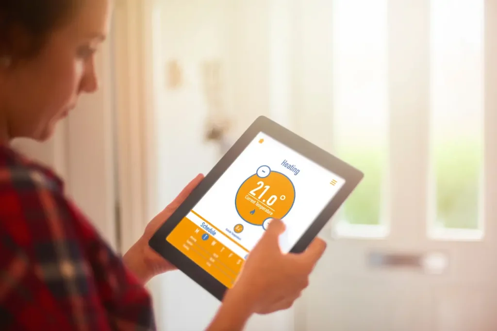 aplikacja ogrzewanie domu promiennikami podczerwieni